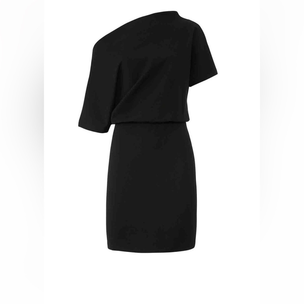 Black stretch off the shoulder dress- good condition & super comfortable!